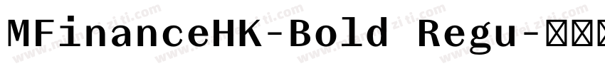 MFinanceHK-Bold Regu字体转换
